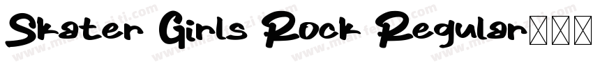 Skater Girls Rock Regular字体转换